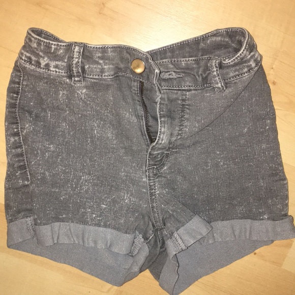 H&M Shorts Grey High Waisted Shorts Poshmark
